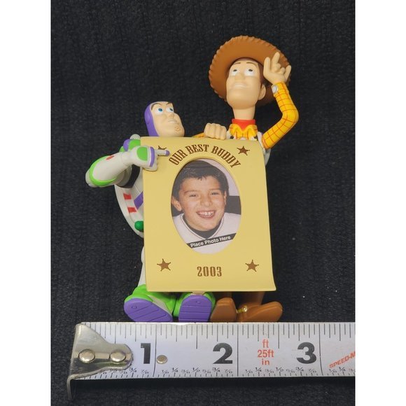 Hallmark Keepsake 2003 Our Best Buddy Buzz Lightyear And‎ Woody With Photo Frame - Picture 9 of 10